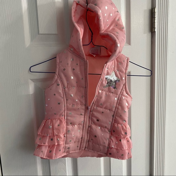 Real Love Girls’ Hoodie Puffer Vest - Picture 1 of 5